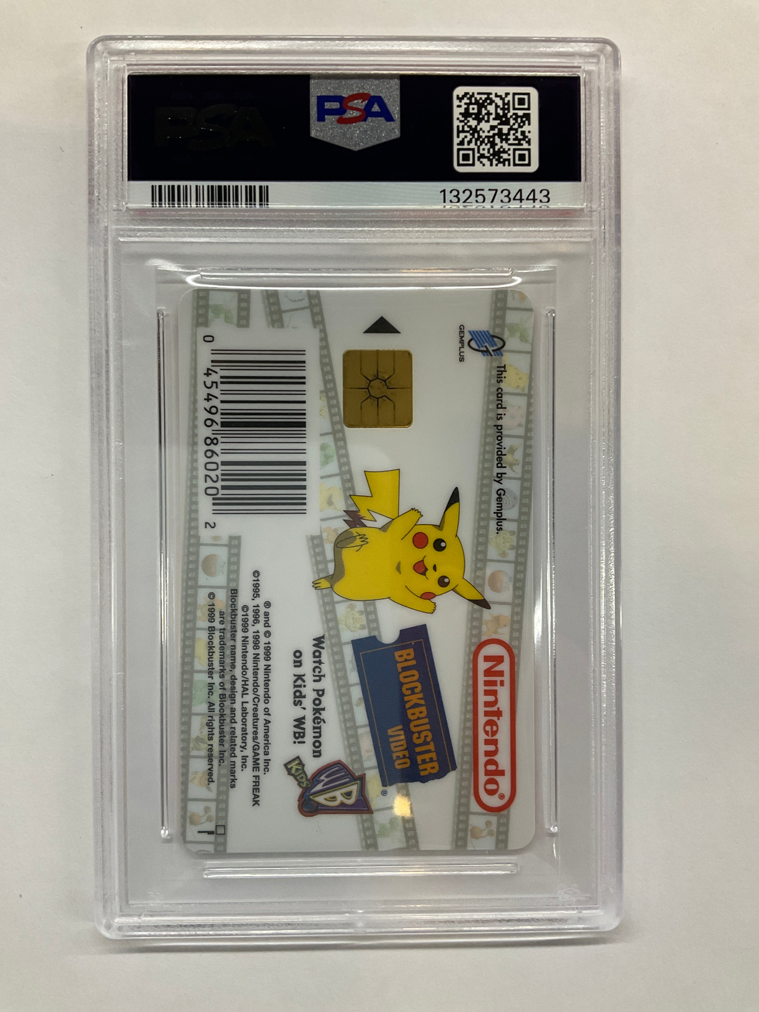 1999 Pokemon Snap Smart Card Blockbuster Video Charmander PSA 10