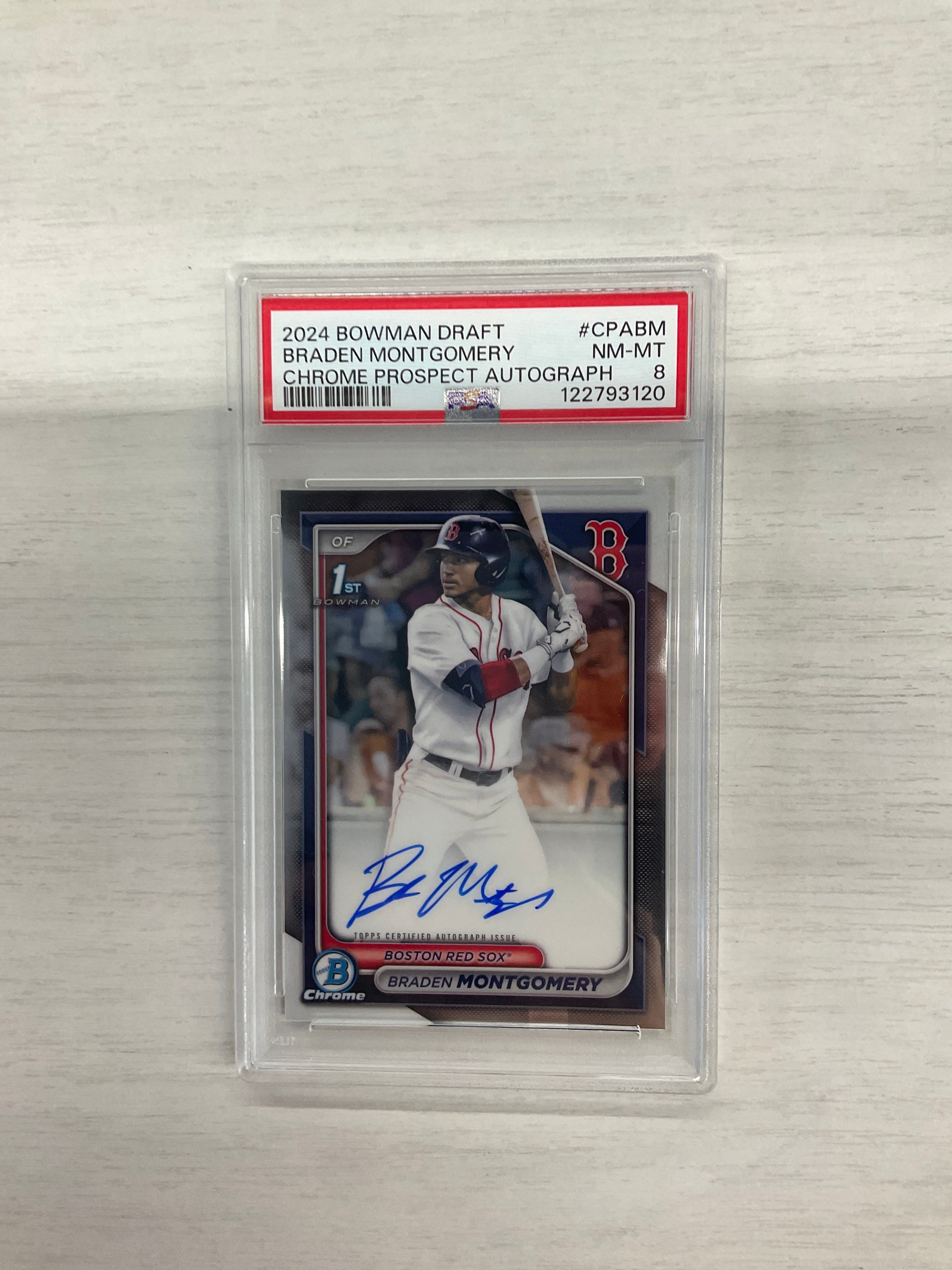 2024 Bowman Braden Montgomery Auto 1st PSA 8