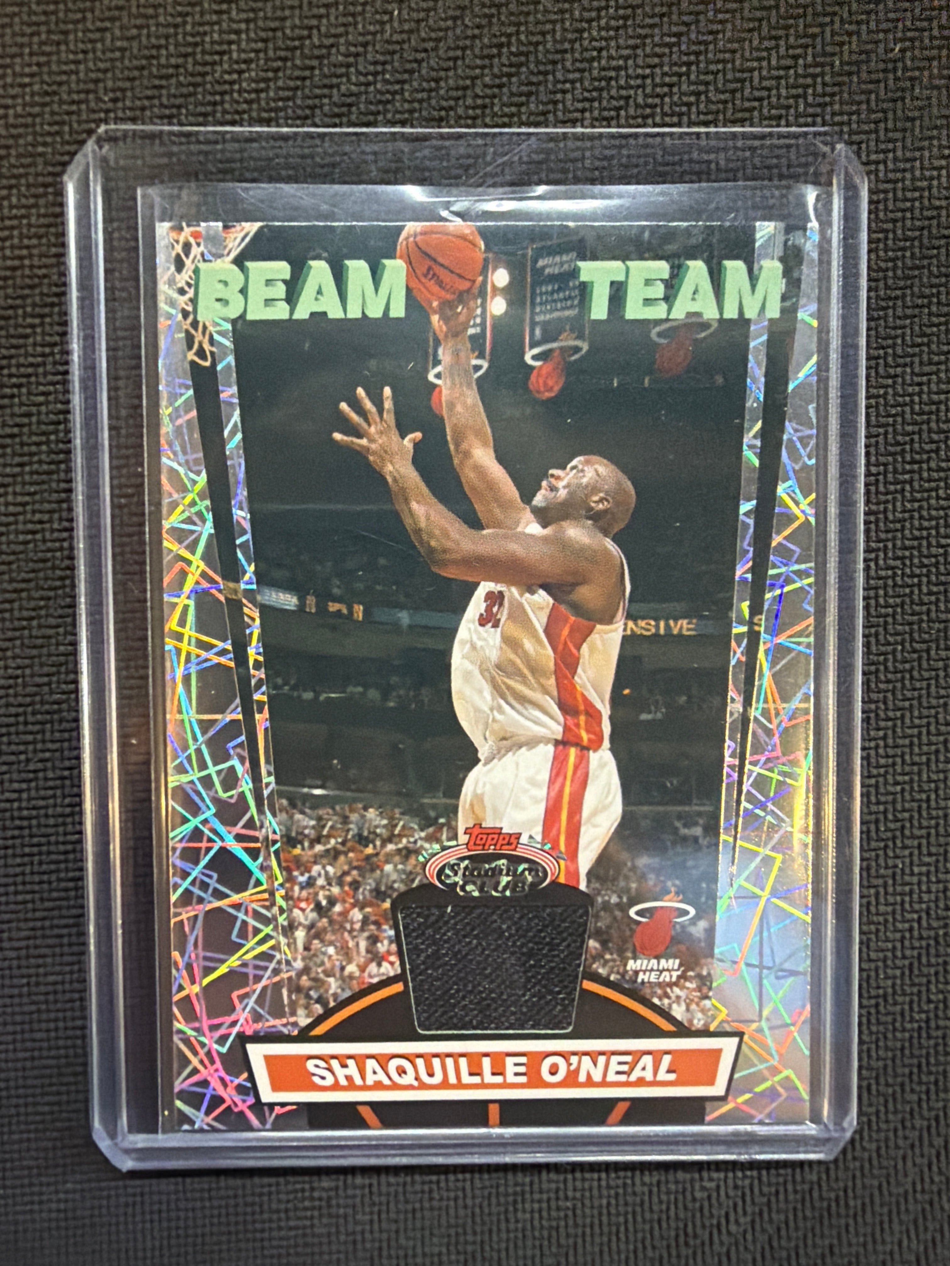 2007 Stadium Club Shaquille O'Neal Beam Team Relics #BTR-SO Heat