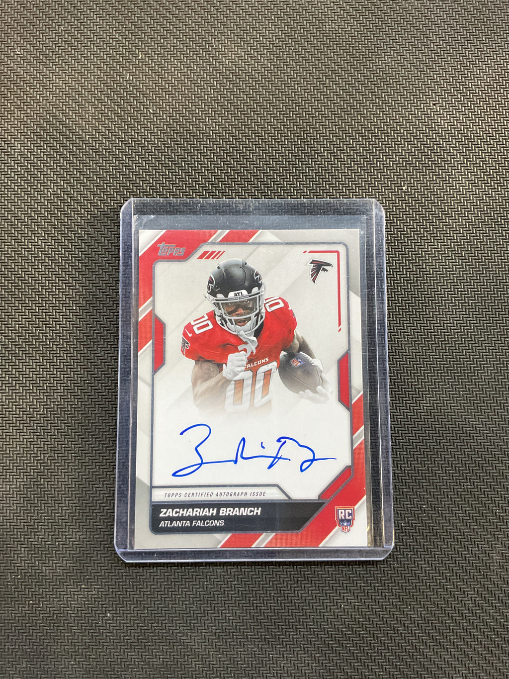 2026 Topps Flagship Football First Signatures Zachariah Branch Rookie Auto Falcons