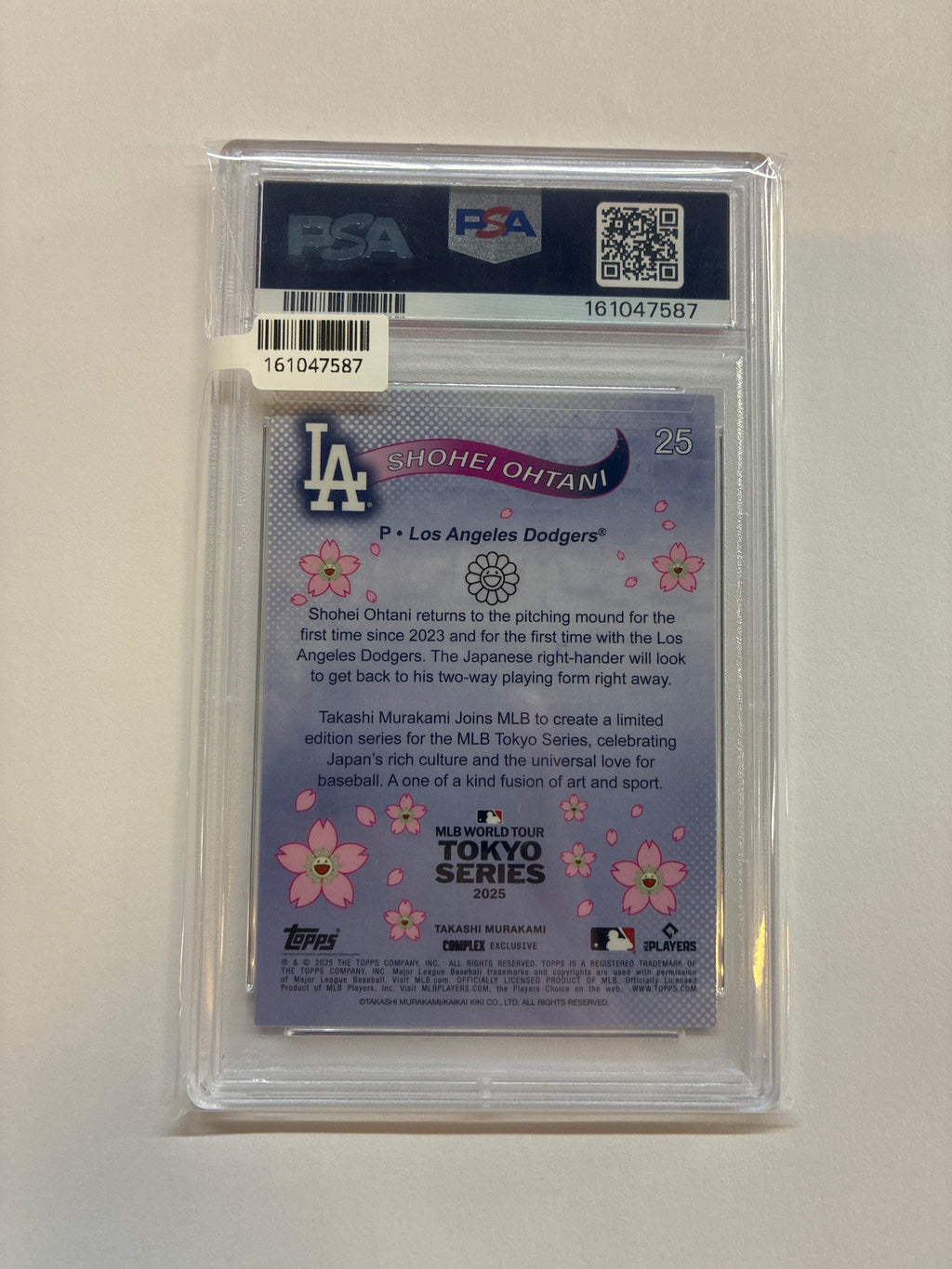 2025 Topps Murakami Shohei Ohtani Tokyo Series PSA 9 Dodgers