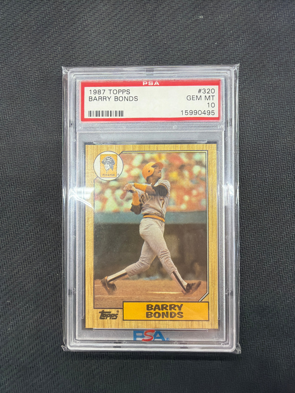 1987 Topps Barry Bonds #320 Rookie PSA 10 Pirates