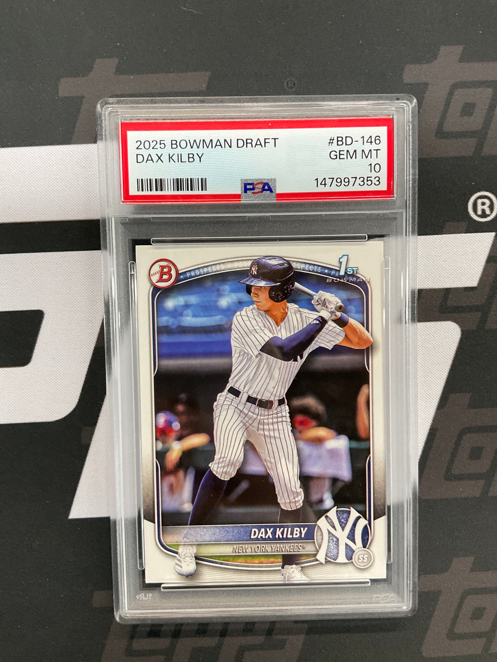 2025 Bowman Draft Dax Kilby Rookie 1st PSA 10 Yankees