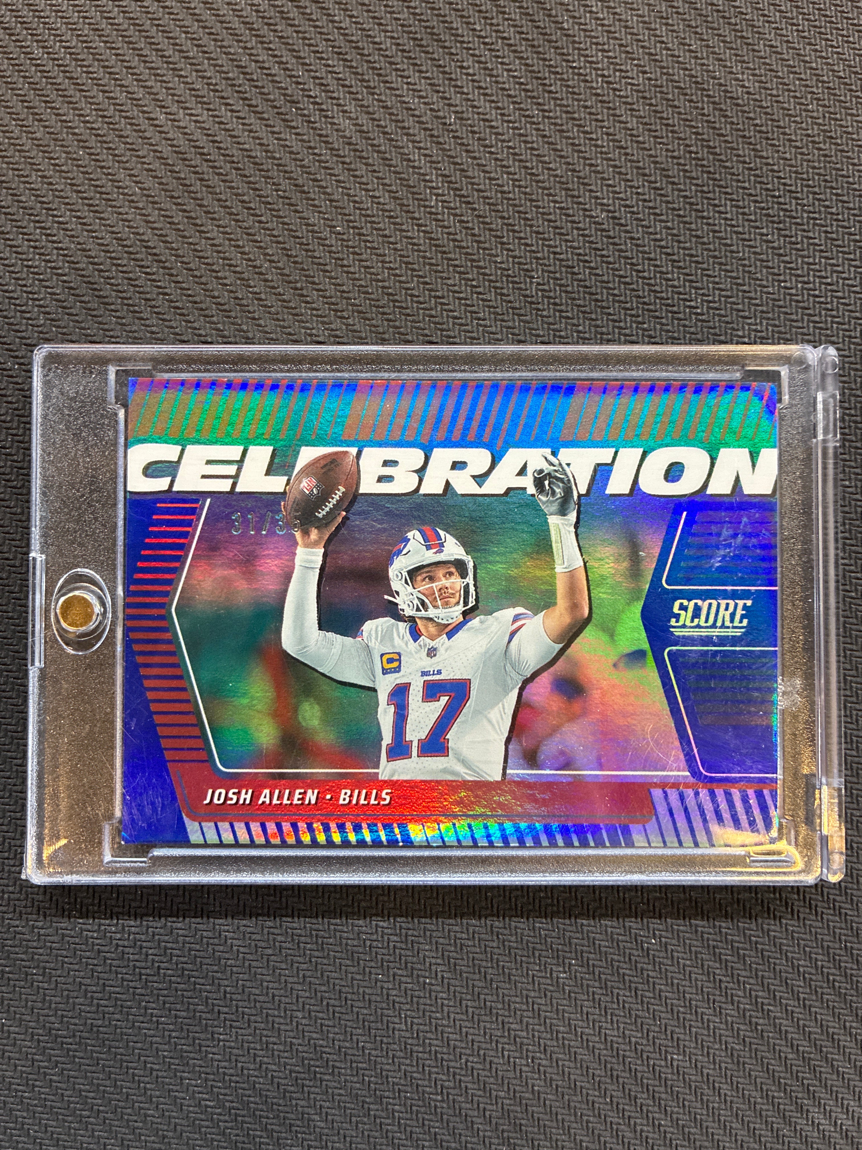 2025 Panini Score Josh Allen Celebration Artist Proof /35 Bills