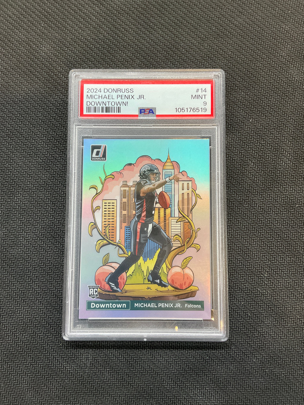 2024 Donruss Michael Penix Jr. Rookie Downtown! PSA 9 Falcons