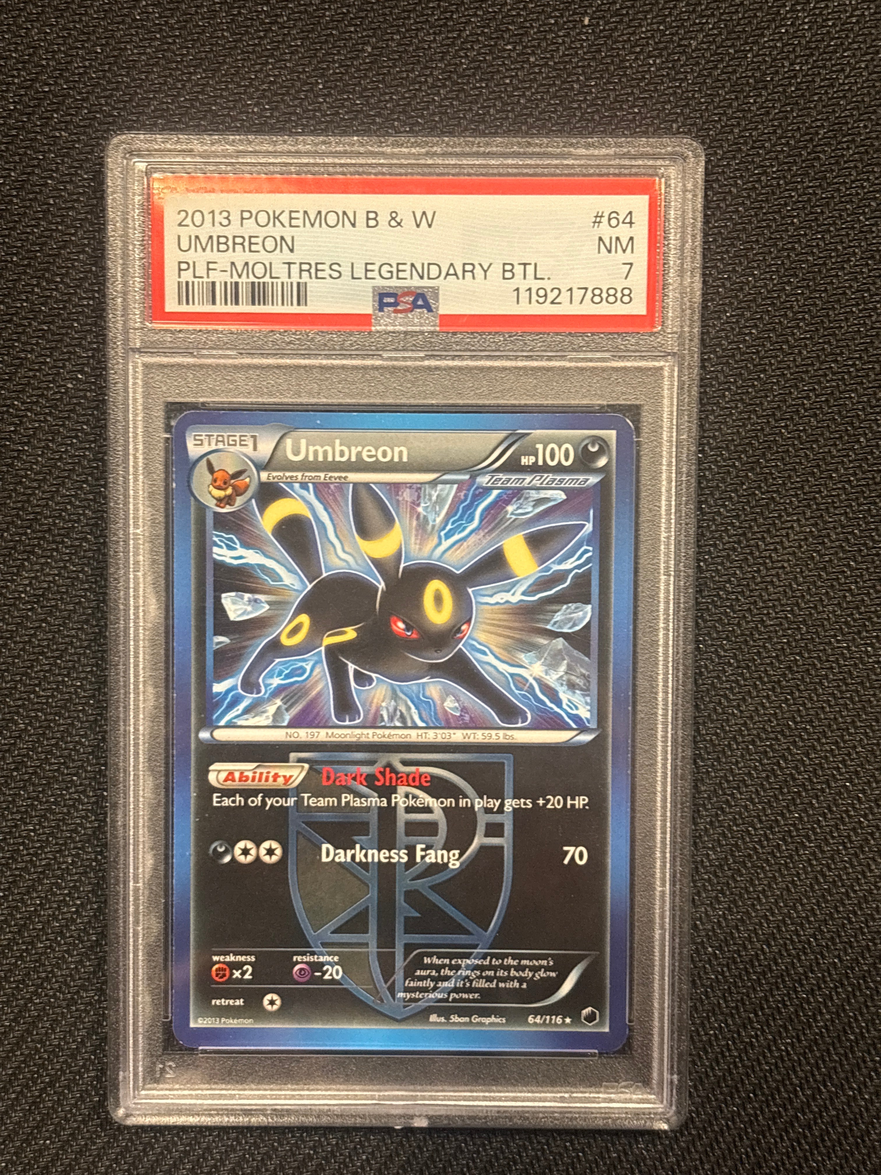 2013 Umbreon 64 PSA 7