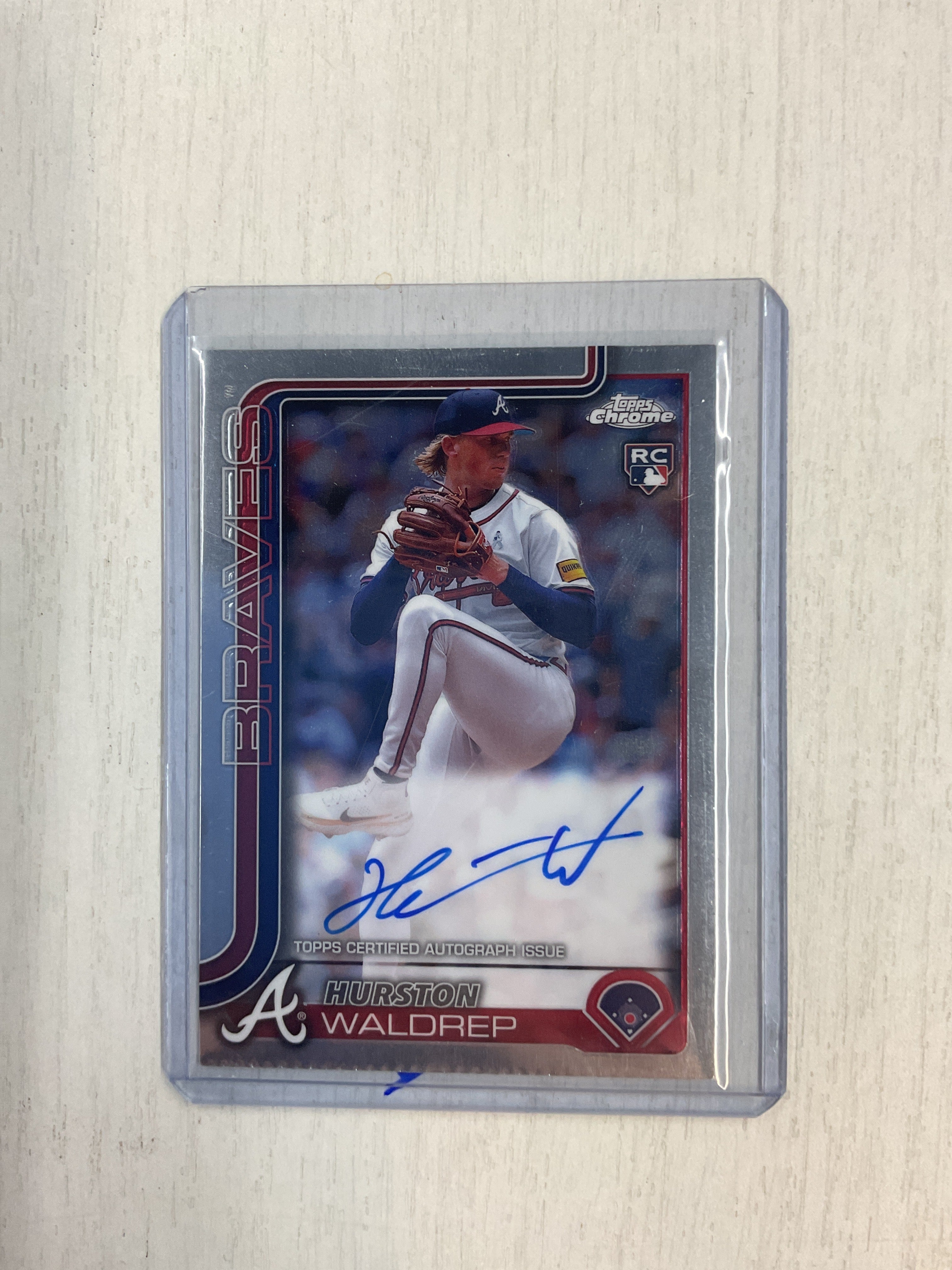 2025 Topps Chrome Hurston Waldrep Rookie Auto Braves
