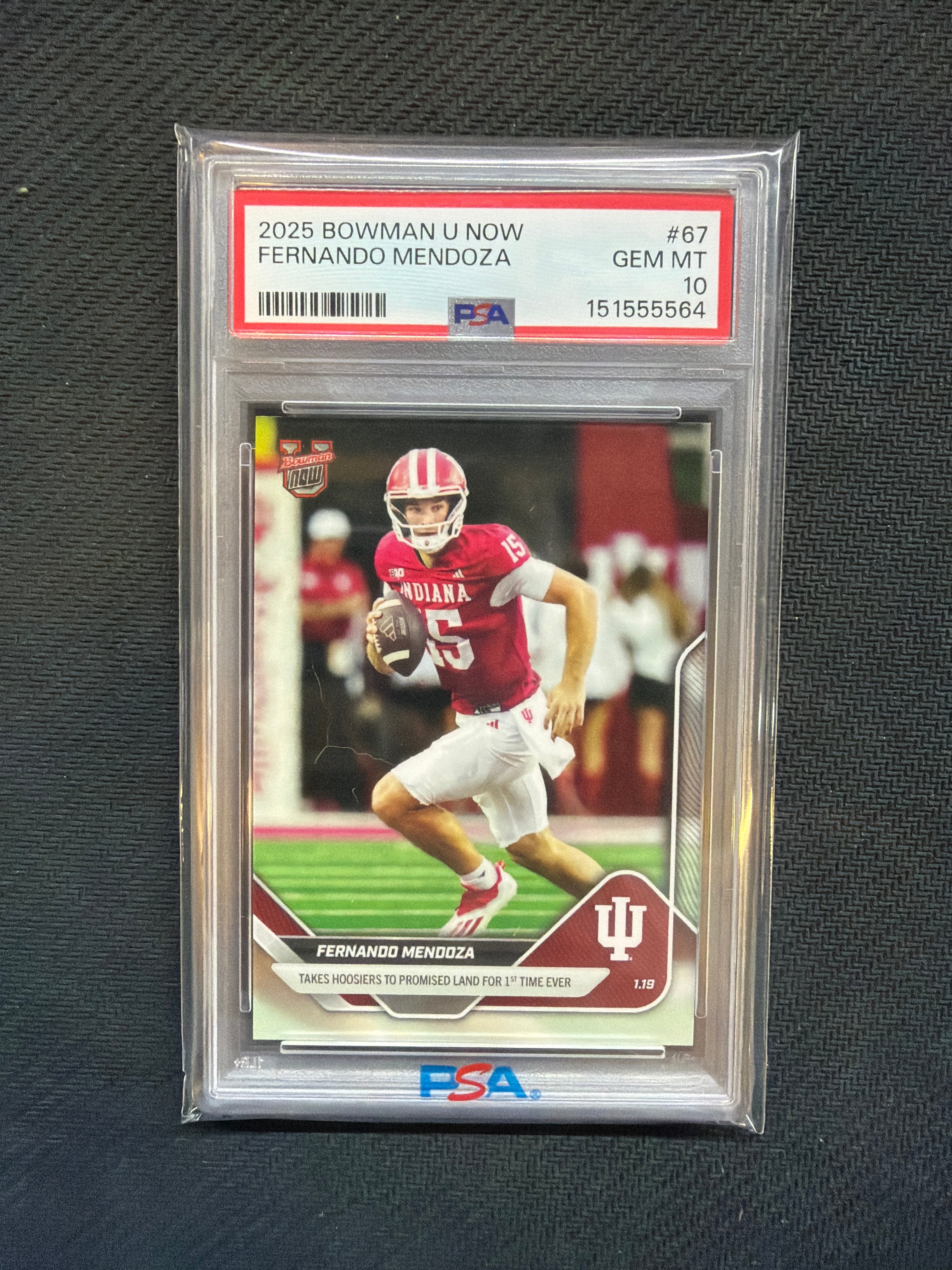 2025 Bowman U Now Fernando Mendoza PSA 10 564