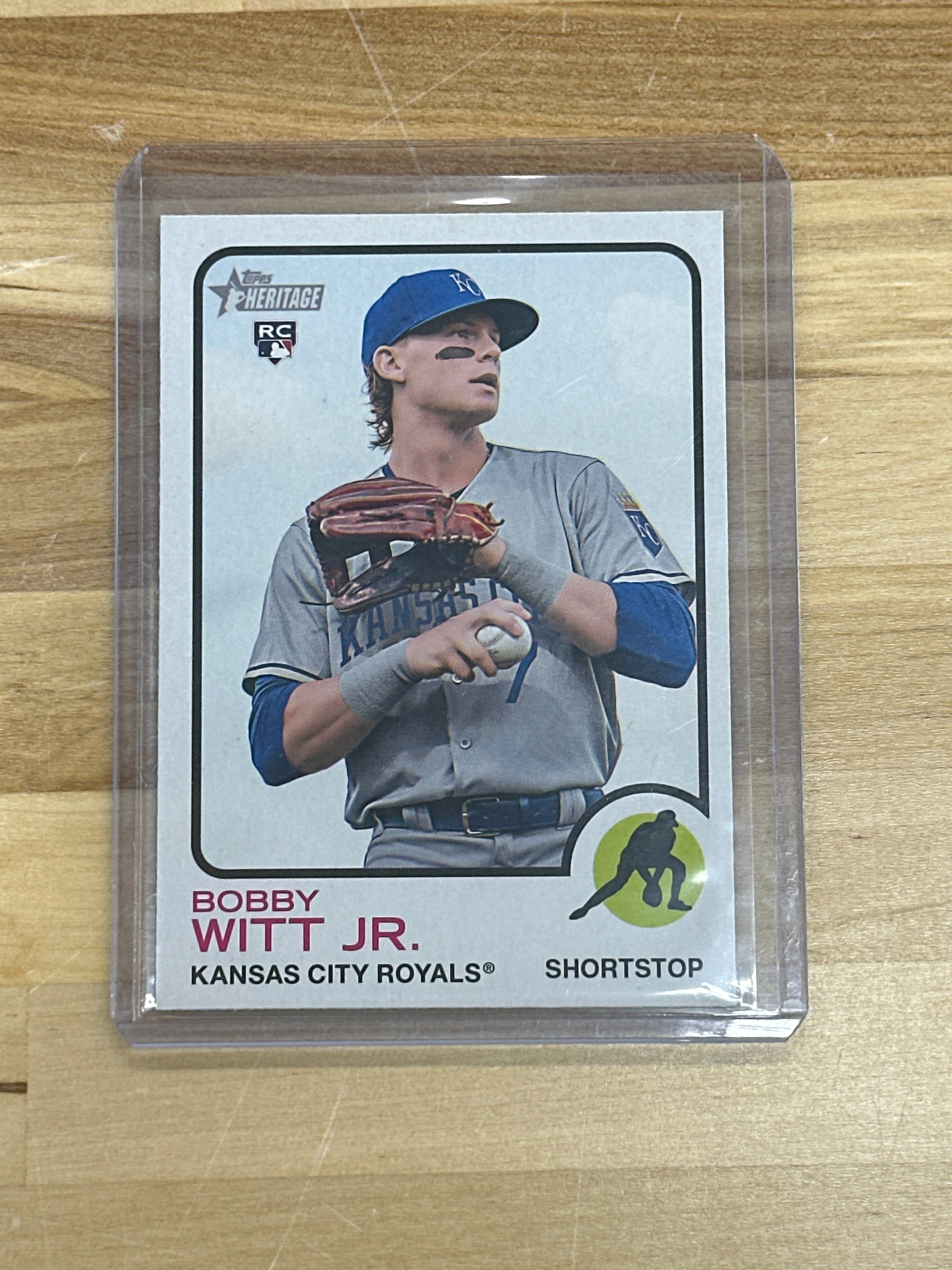 2022 Topps Heritage Bobby Witt Jr. Image #520 SP Rookie