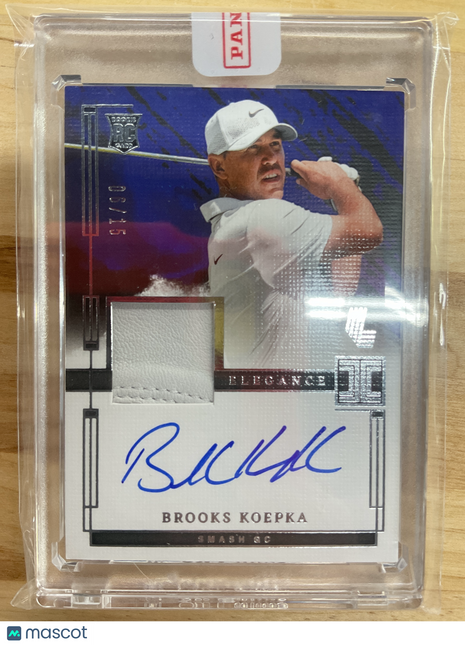 2024-25 Impeccable Brooks Koepka Smash Logos Auto /25