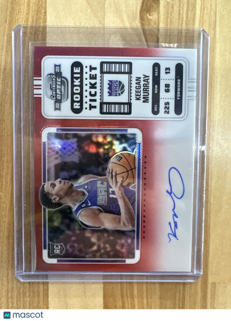 2022 Contenders Optic Keegan Murray Rookie Auto Red /99
