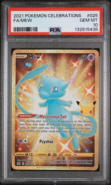 2021 Pokemon Celebrations Mew 025 PSA 10