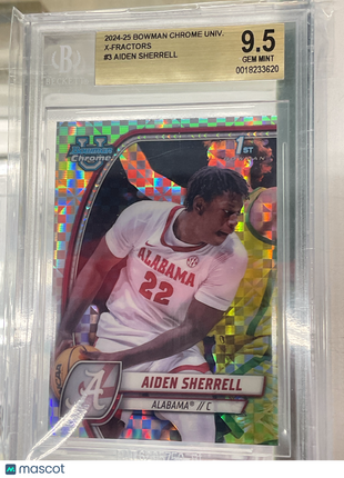 2024-25 Bowman U Chrome Aiden Sherrell X-Fractors BGS 9.5