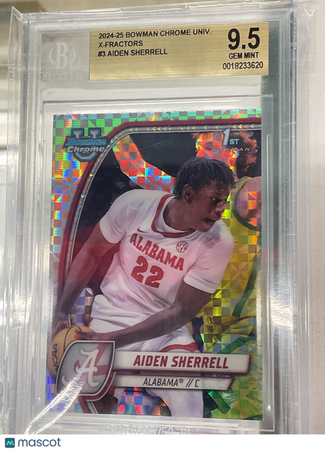 2024-25 Bowman U Chrome Aiden Sherrell X-Fractors BGS 9.5