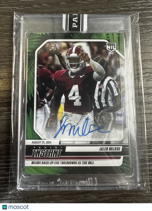 2024 Panini Instant Jalen Milroe Green Auto /25