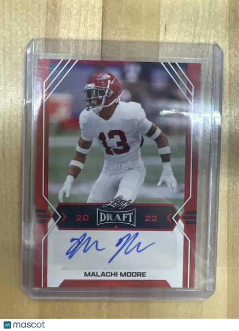 2022 Leaf Draft Malachi Moore Auto Alabama