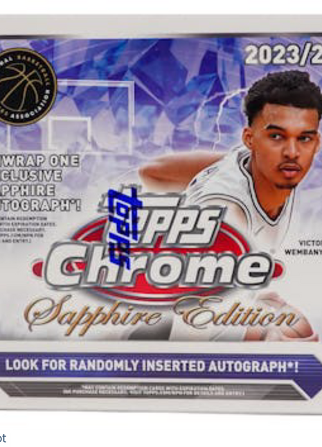 2023-24 Topps Chrome Basketball Sapphire Hobby Box