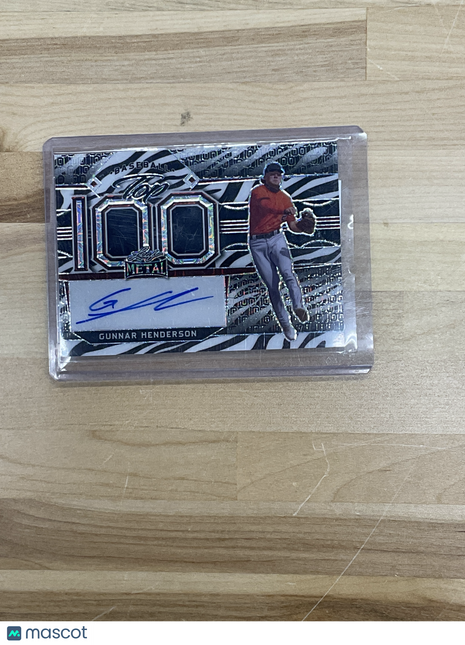 Leaf Metal Gunnar Henderson Top 100 1/1 Auto Baseball