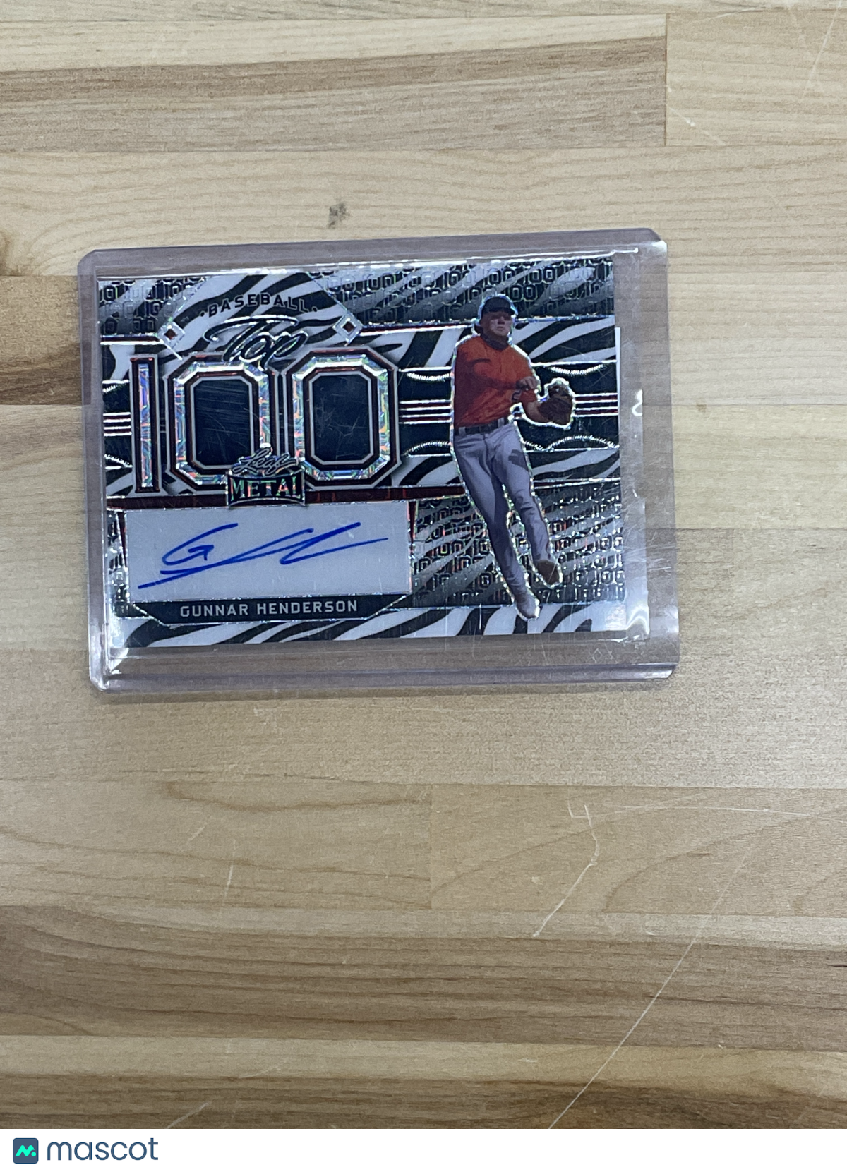 Leaf Metal Gunnar Henderson Top 100 1/1 Auto Baseball