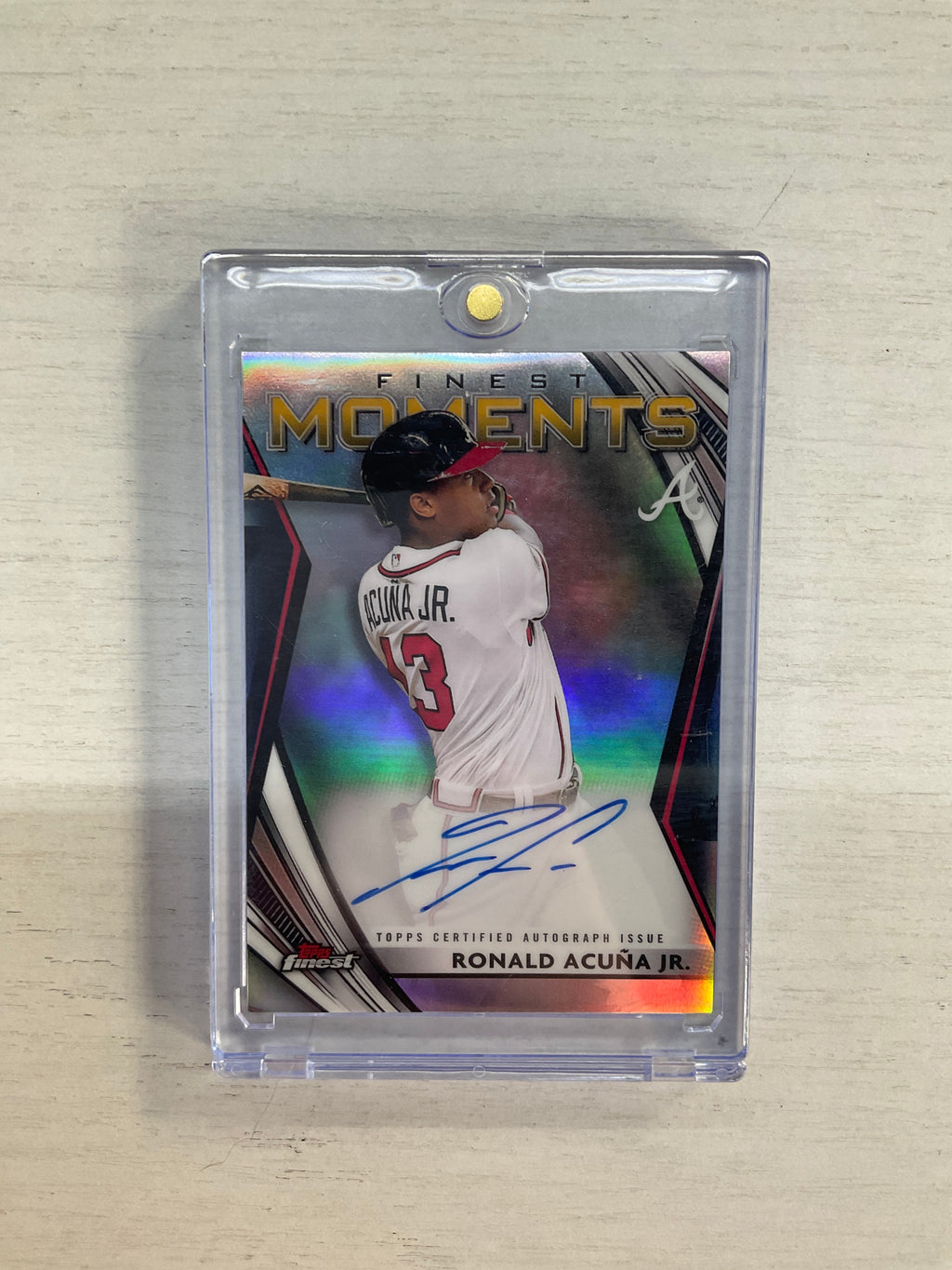 2021 Finest Moments Ronald Acuna Jr. Auto