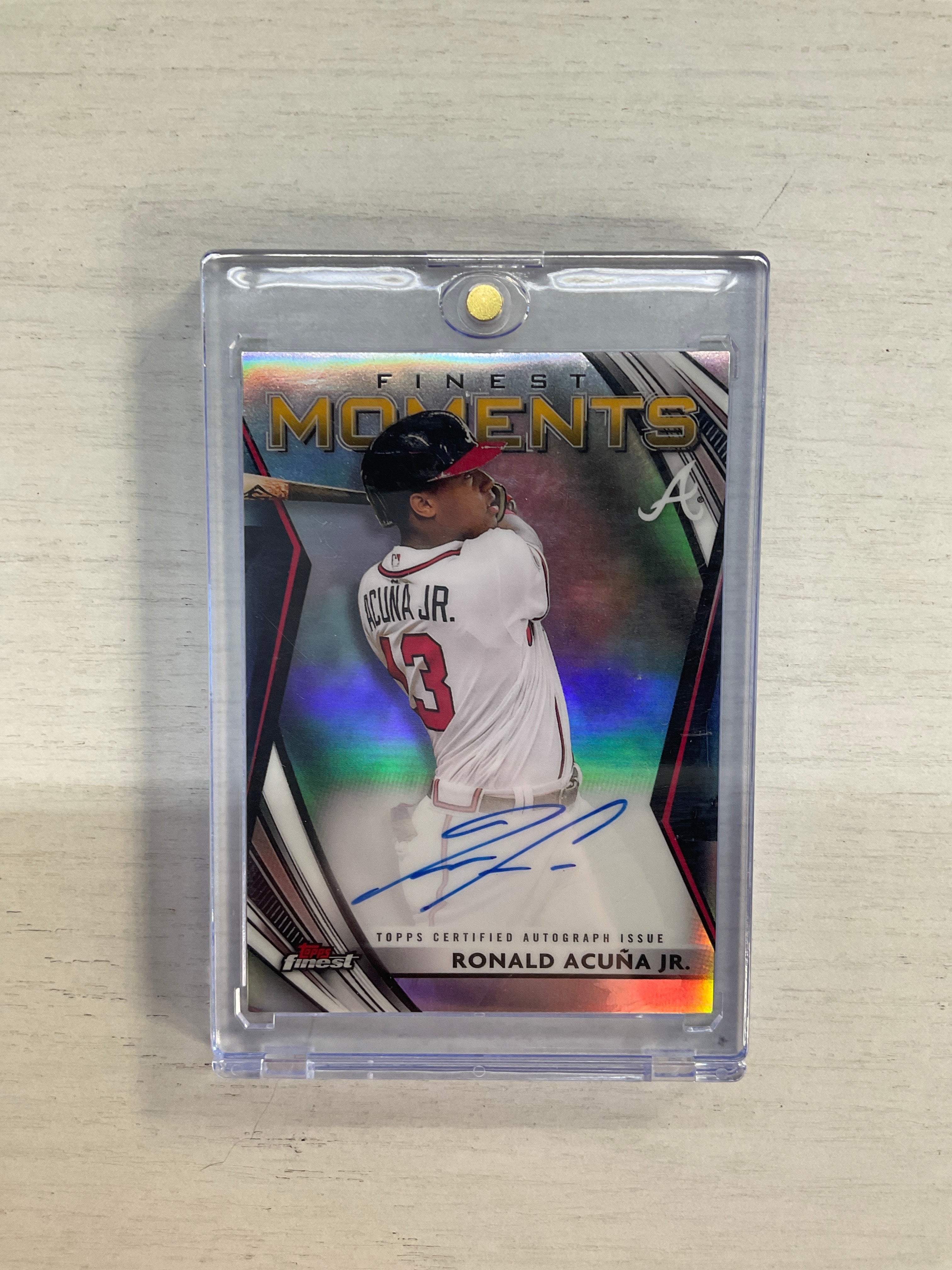 2021 Finest Moments Ronald Acuna Jr. Auto