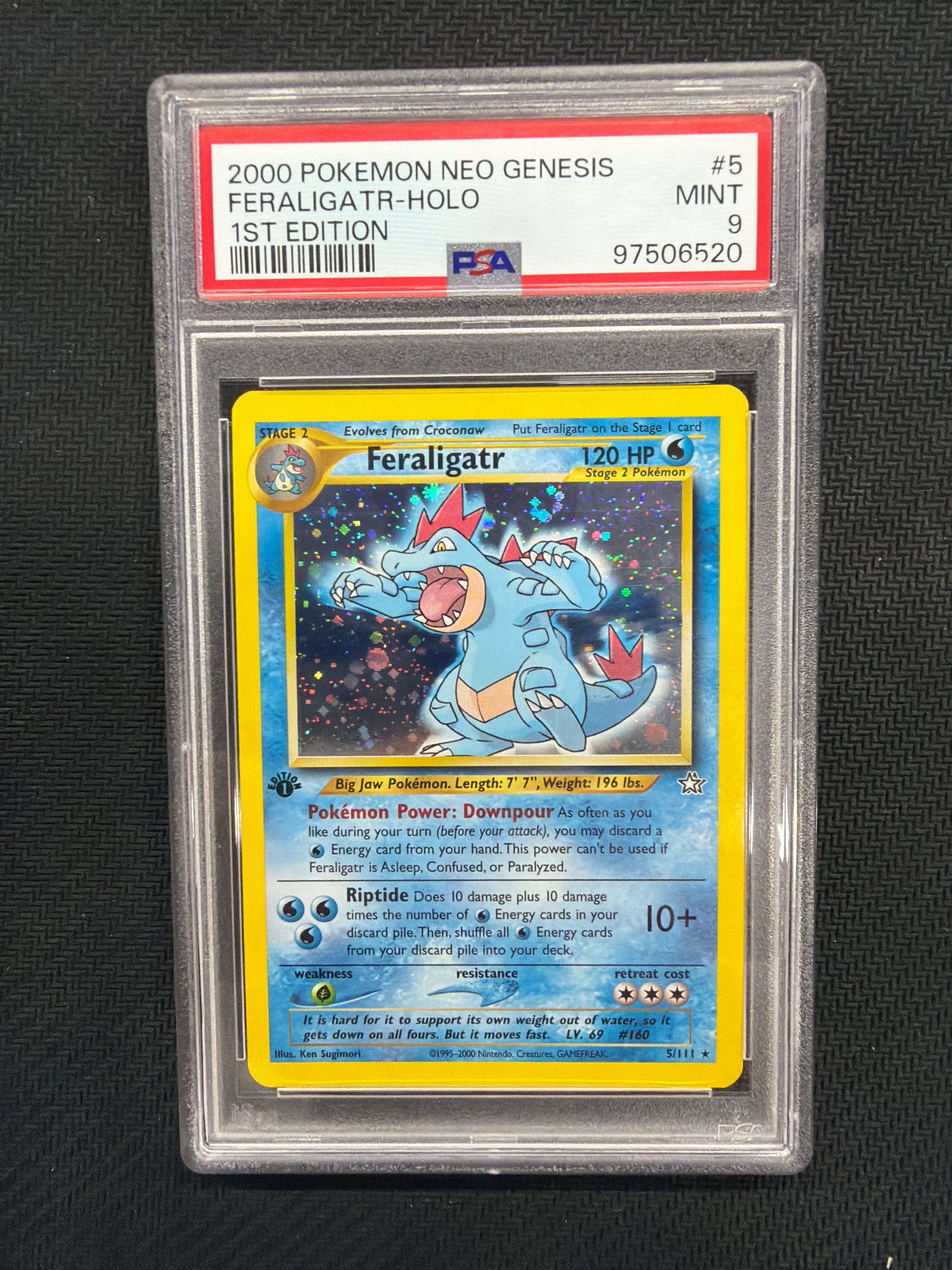 2000 Feraligatr Holo 5 PSA 9