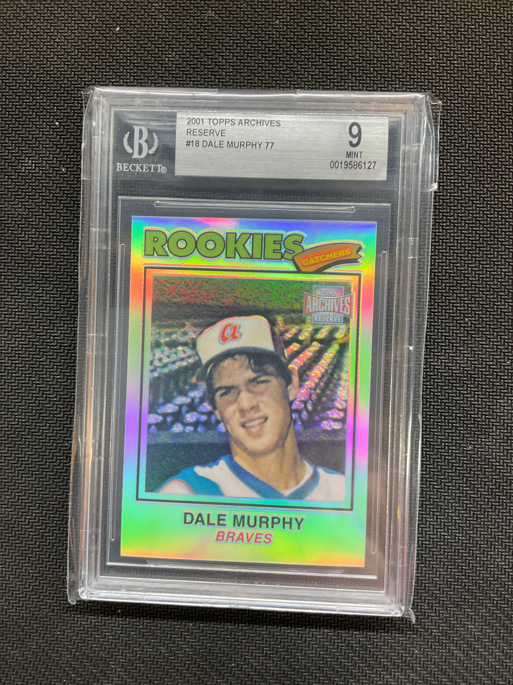2001 Topps Archives Dale Murphy Reserve Refractor BGS 9 Braves