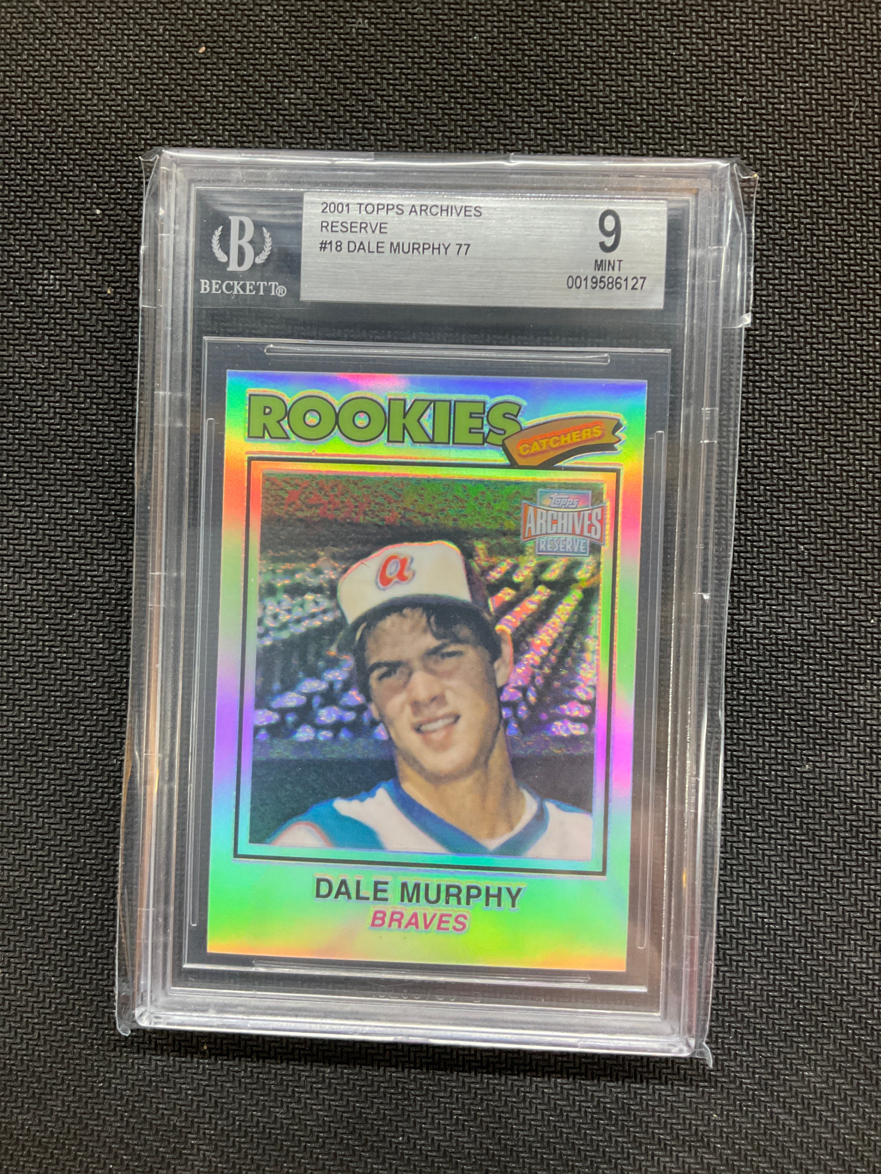 2001 Topps Archives Dale Murphy Reserve Refractor BGS 9 Braves