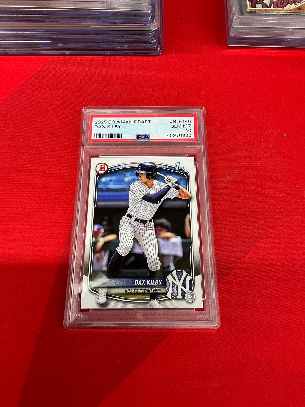 2025 Bowman Paper Dax Kilby Rookie PSA 10 Yankees