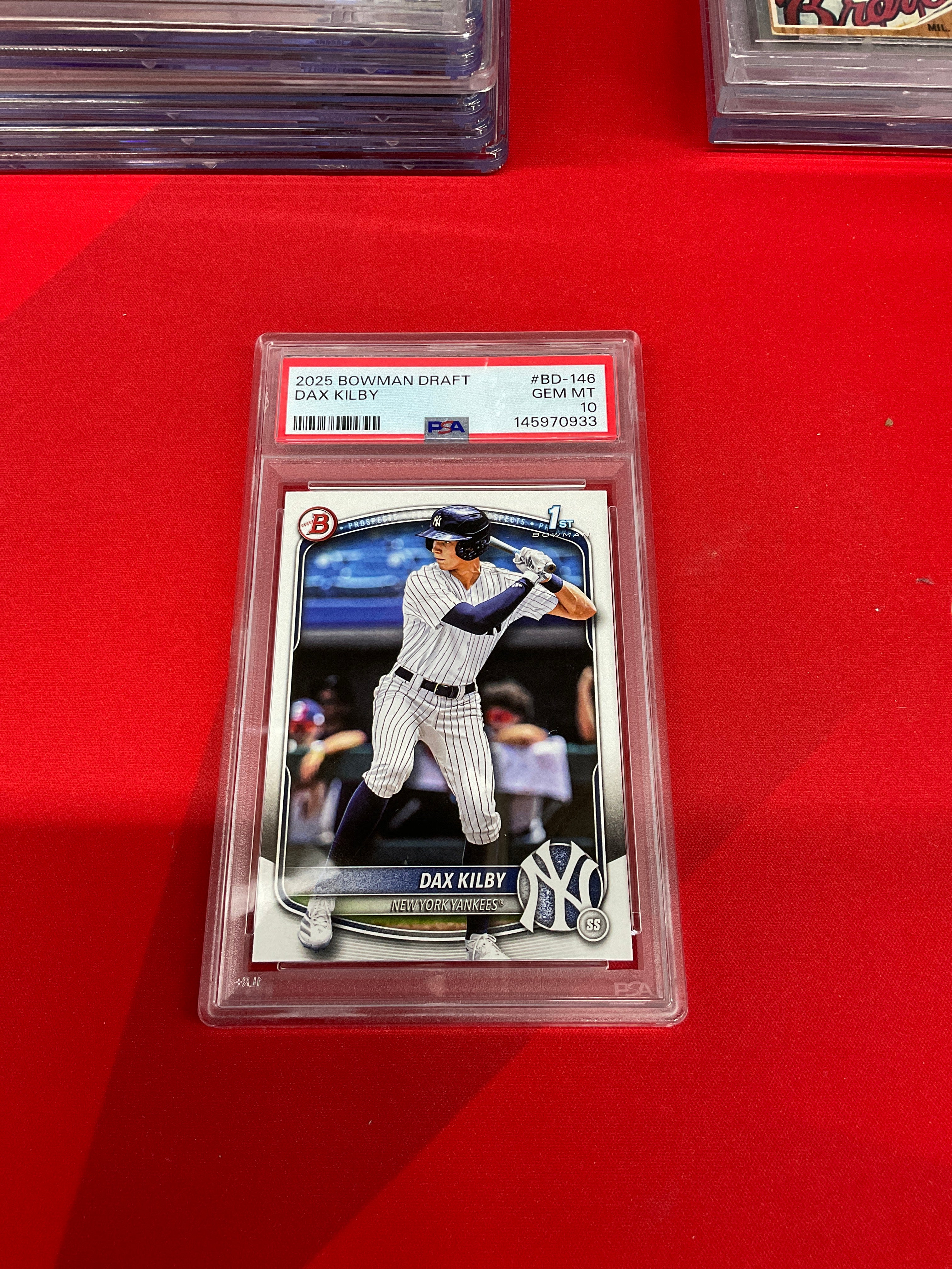 2025 Bowman Paper Dax Kilby Rookie PSA 10 Yankees