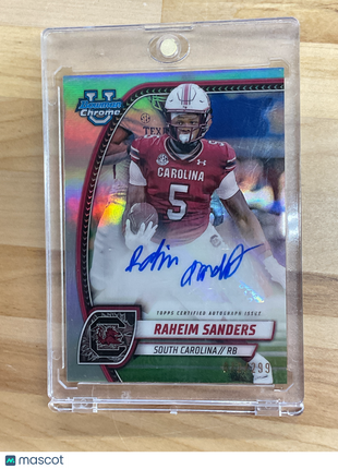 2024 Bowman U Raheim Sanders Rookie Auto /299 South Carolina