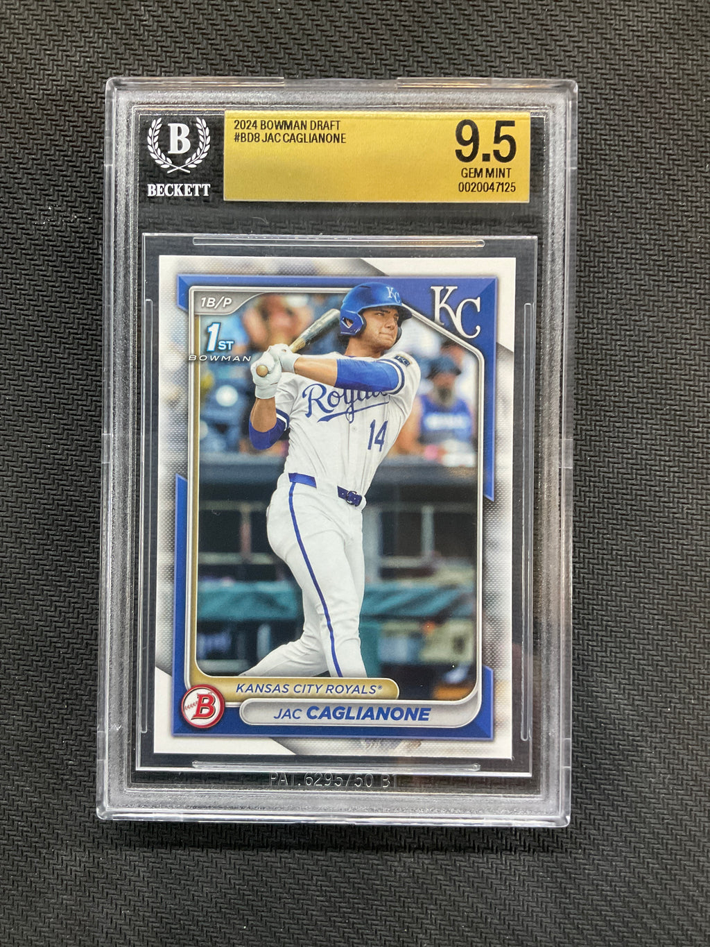 2024 Bowman Draft Jac Caglianone Rookie 1st BGS 9.5 Royals