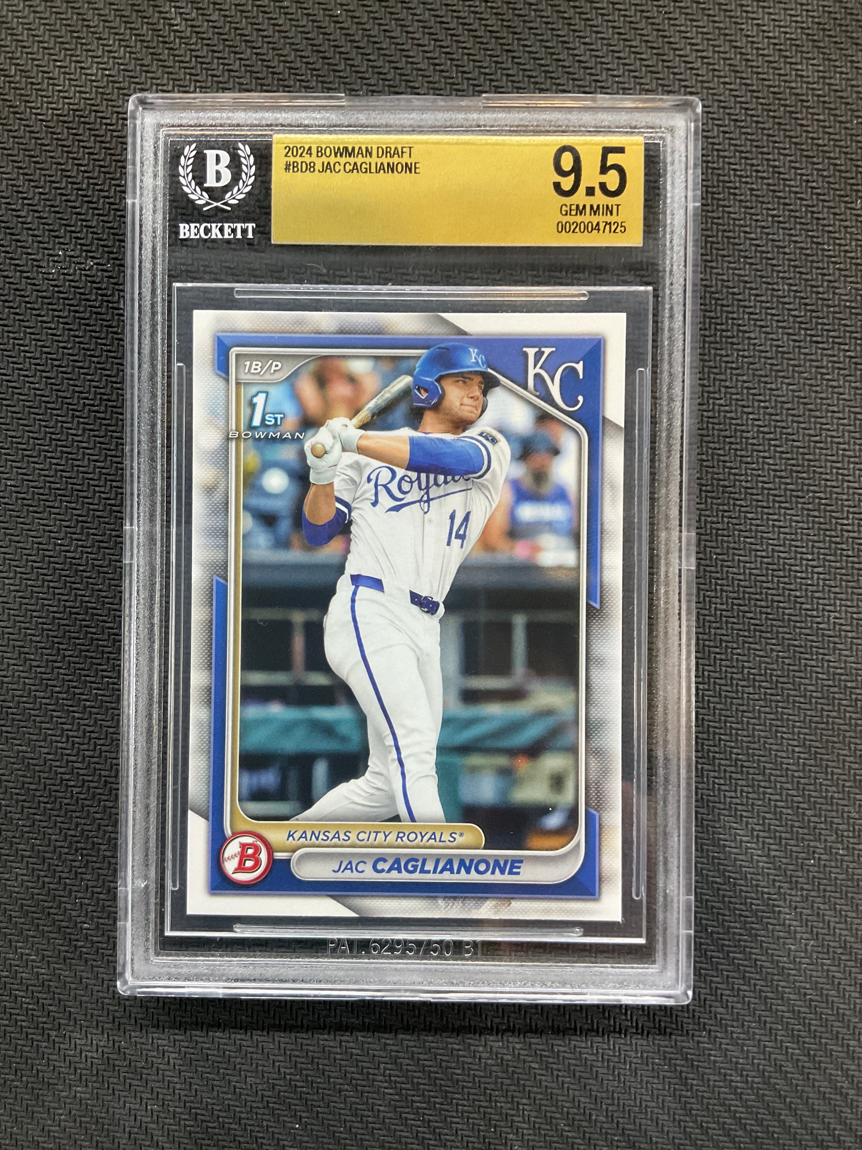 2024 Bowman Draft Jac Caglianone Rookie 1st BGS 9.5 Royals