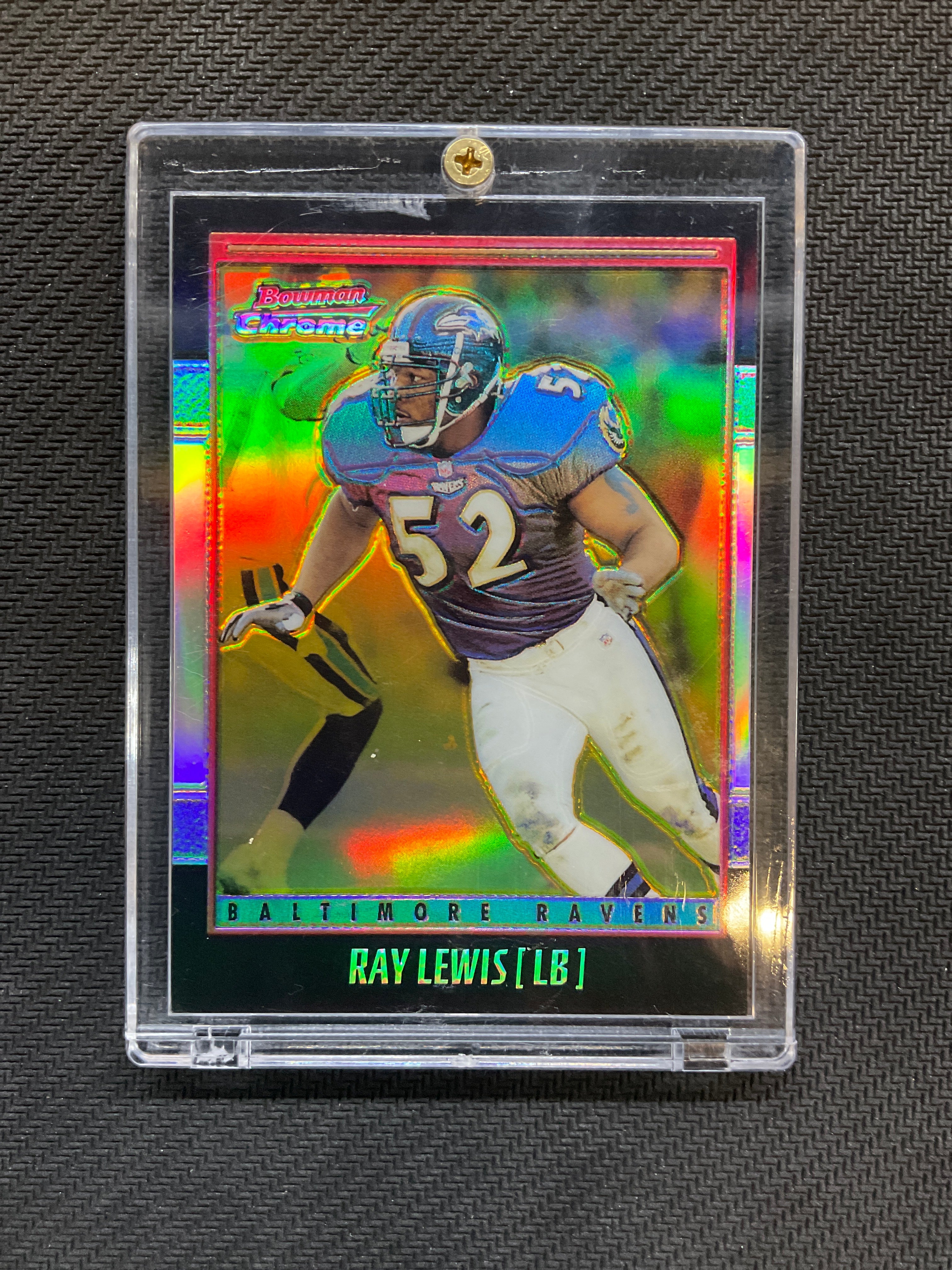 2001 Bowman Chrome Ray Lewis #43 Refractor /99 Ravens