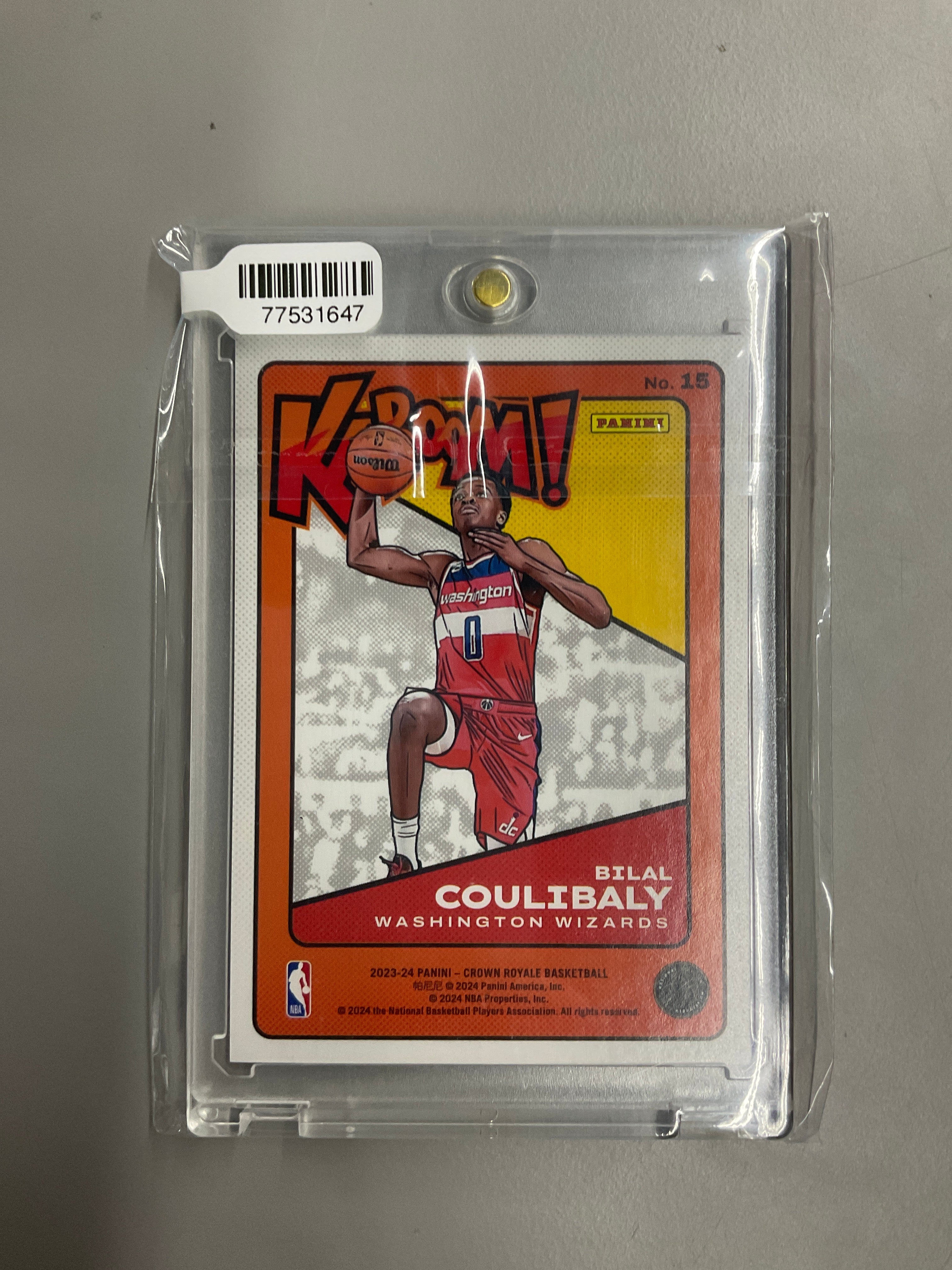 2023-24 Crown Royale Bilal Coulibaly Rookie Kaboom!