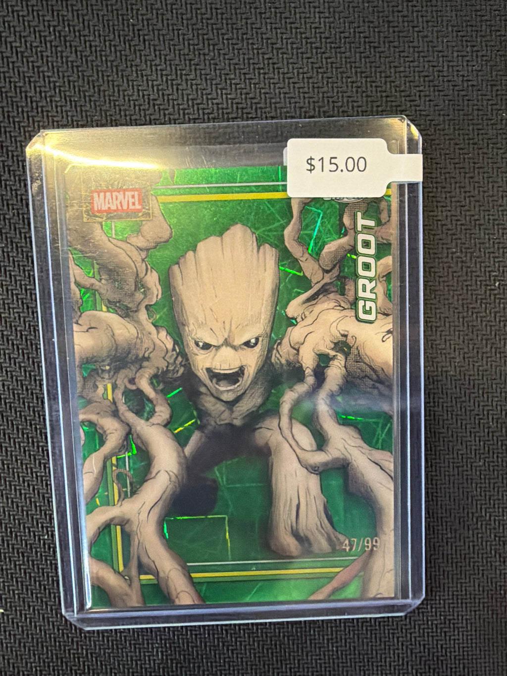 2026 Topps Chrome Marvel Groot Green /99