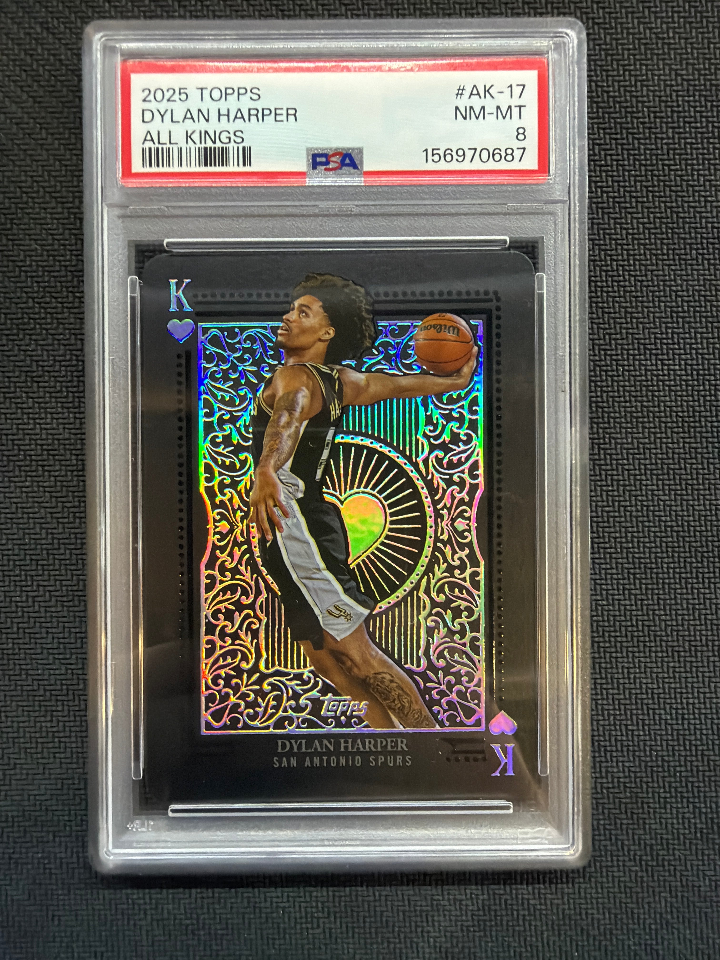2025/26 Topps Dylan Harper Rookie All Kings PSA 8 Spurs 687