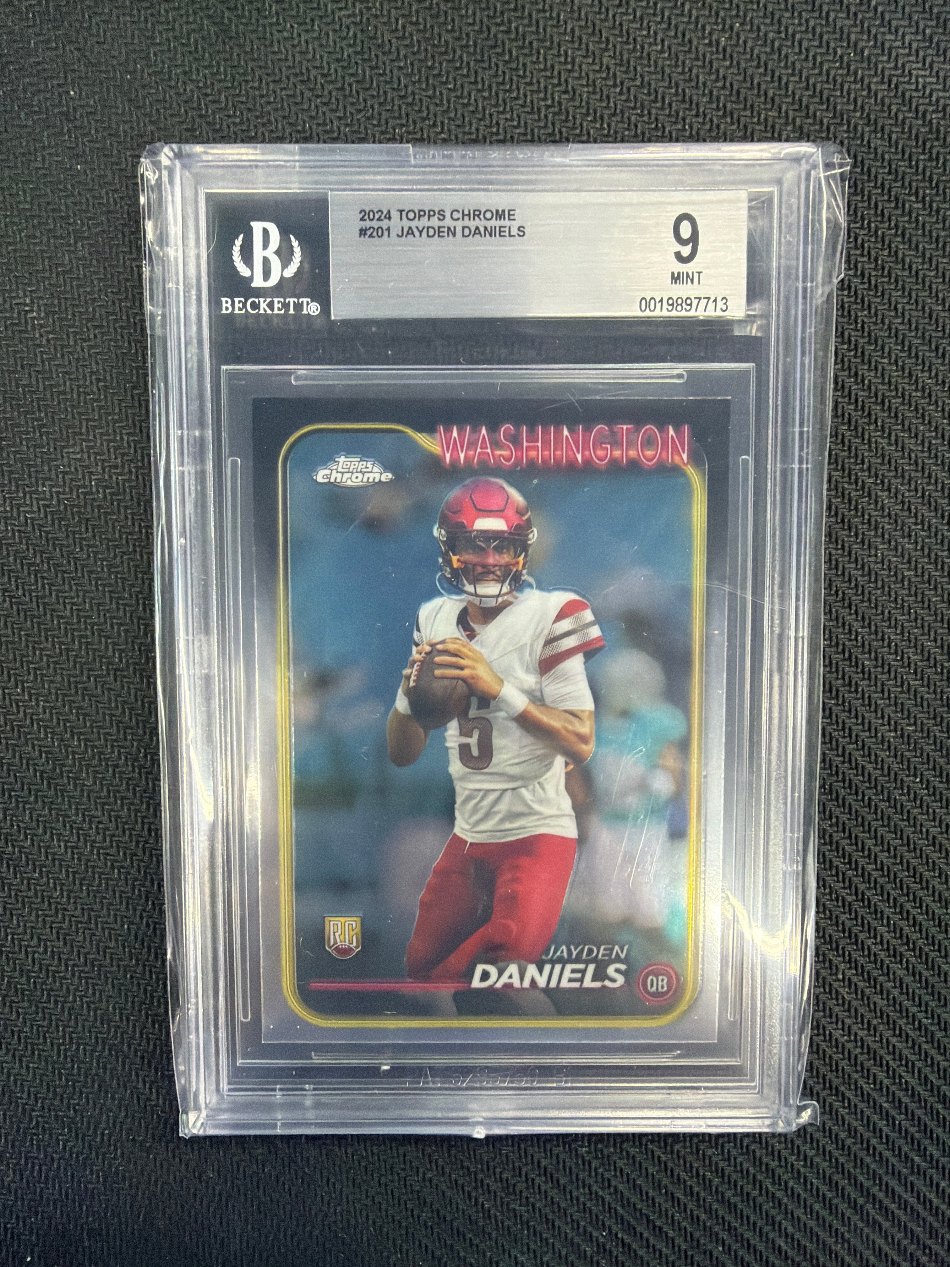 2024 Topps Chrome Jayden Daniels Rookie BGS 9