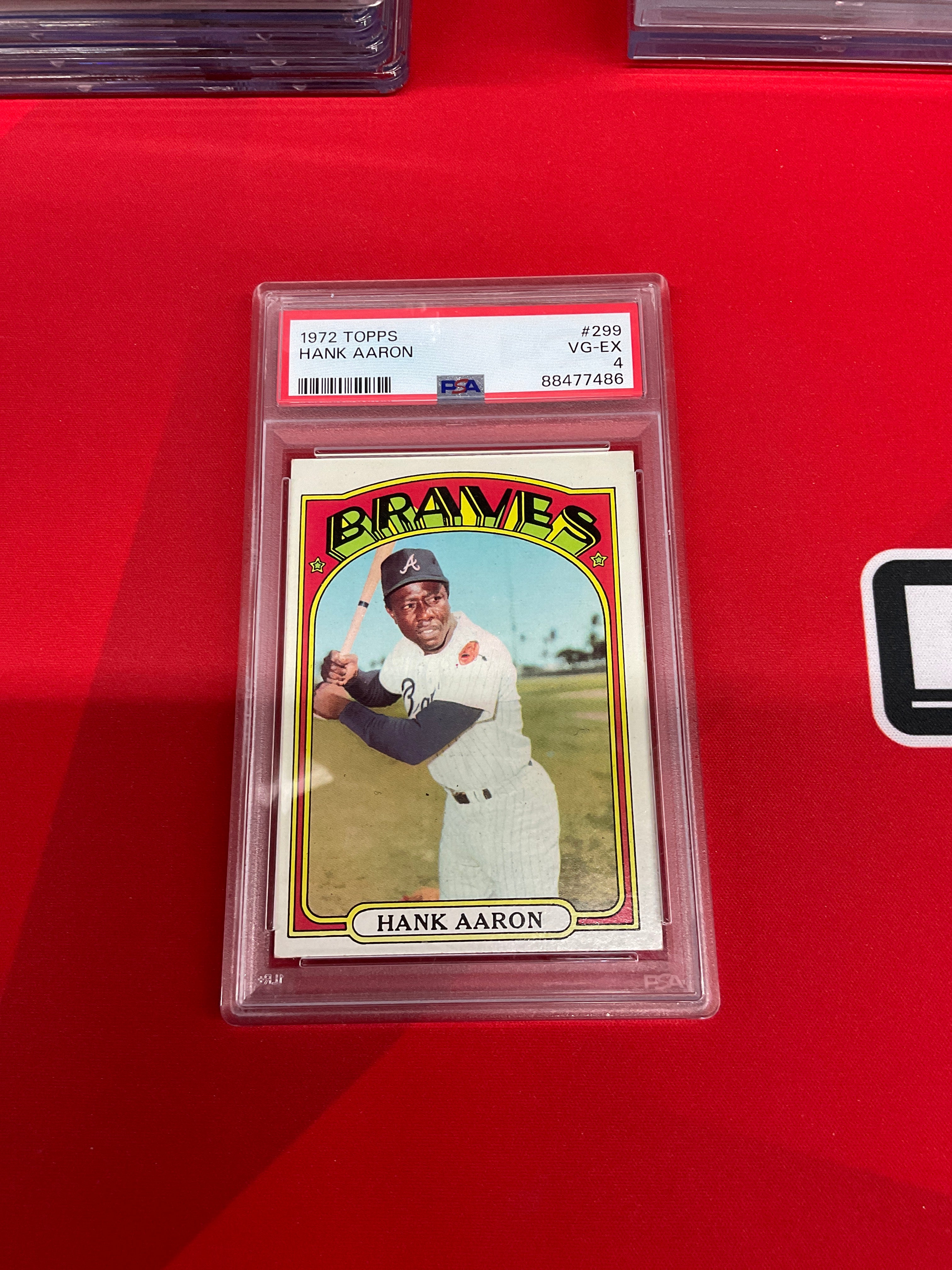 1972 Topps #299 Hank Aaron PSA 4 Braves