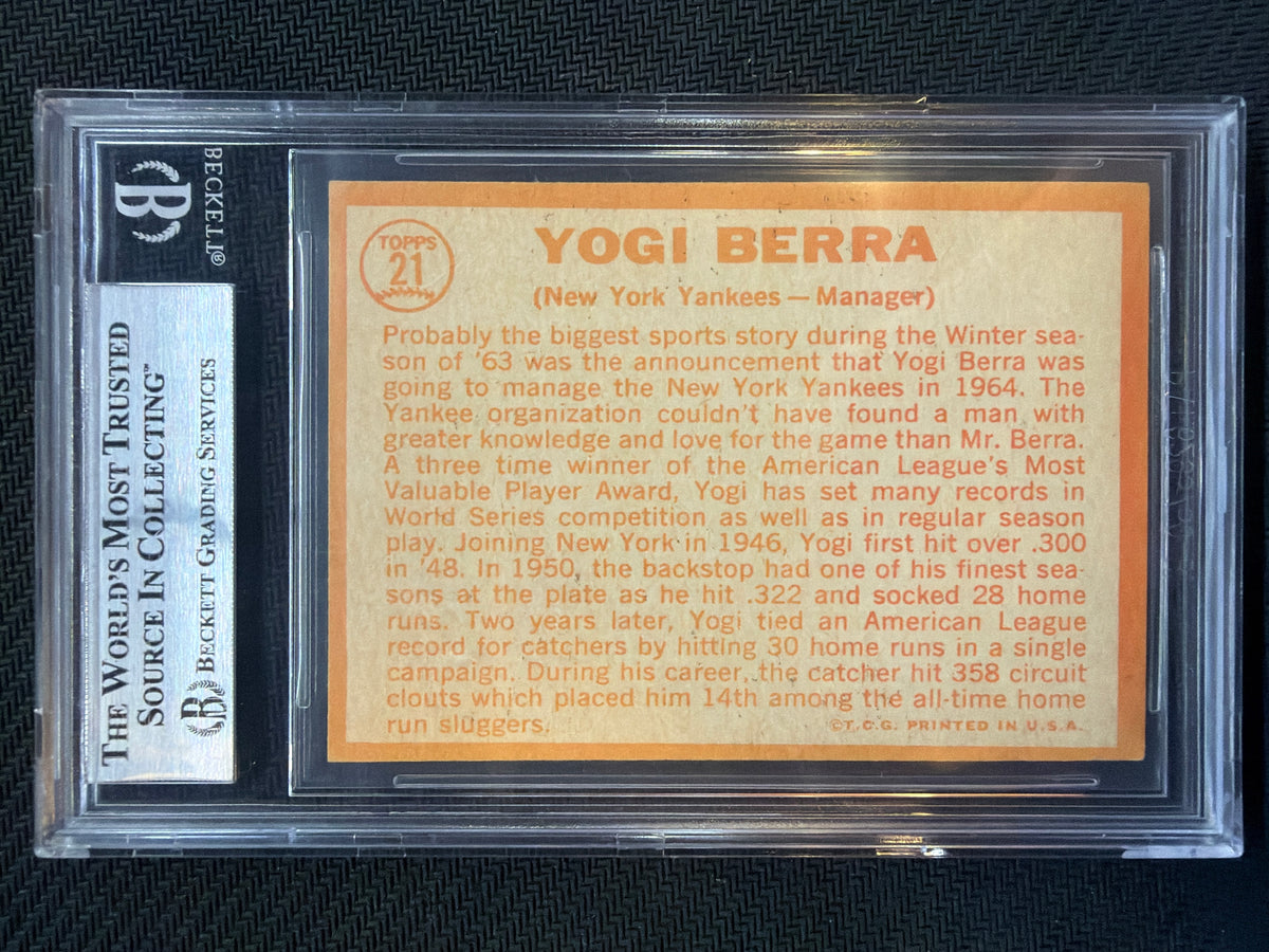 1964 Topps Yogi Berra #21 BGS 6.5 Yankees