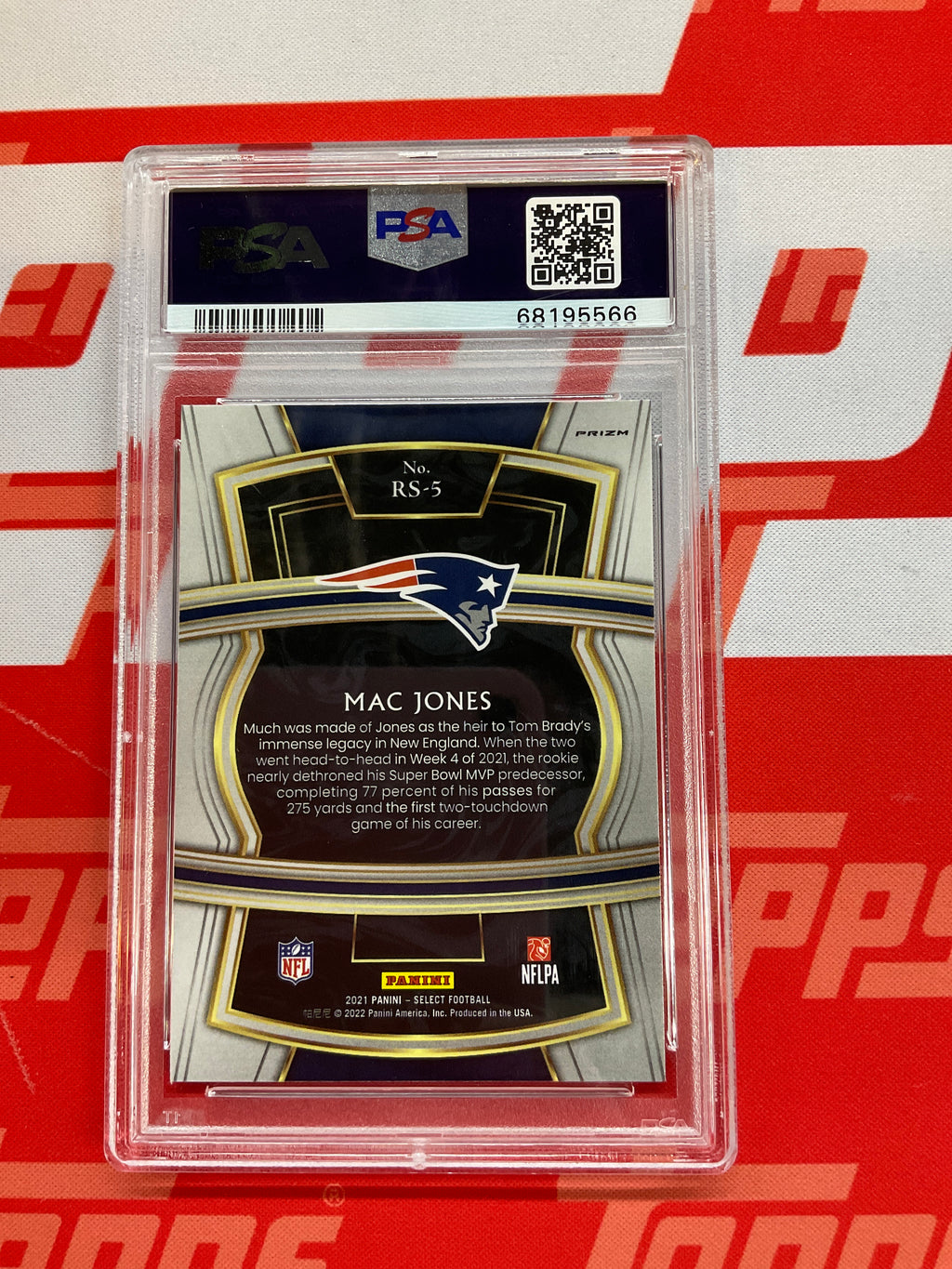 2021 Select Mac Jones Selections Silver Rookie PSA 10