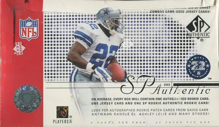 2002 SP Authentic Football Hobby Box