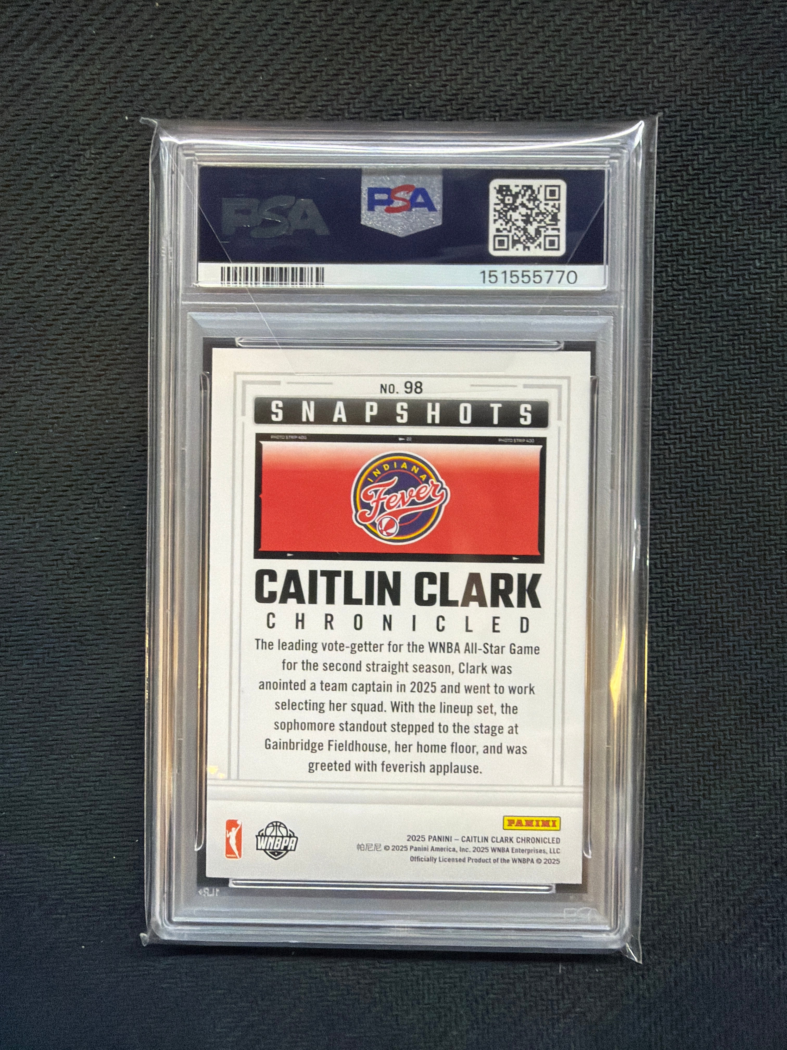2025 Caitlin Clark Chronicled Caitlin Clark Team Clark PSA 9