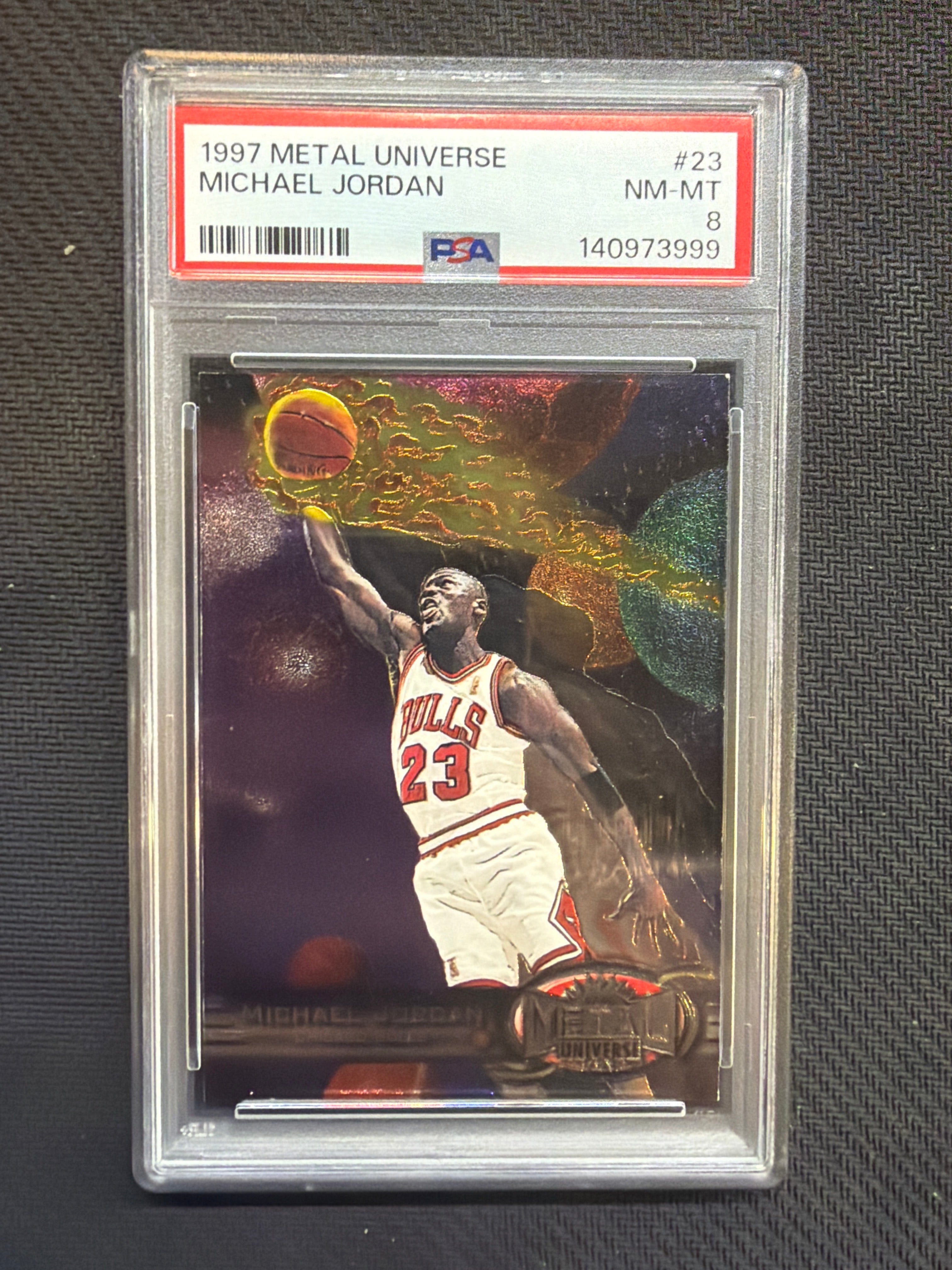 1997 Metal Universe Michael Jordan #23 PSA 8 999 – Magic City