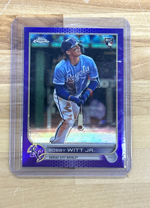 2022 Topps Chrome Bobby Witt Jr. Purple Rookie #USC35