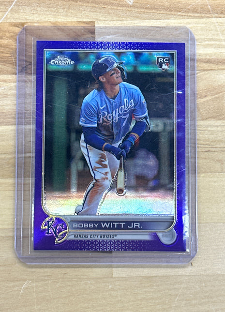 2022 Topps Chrome Bobby Witt Jr. Purple Rookie #USC35