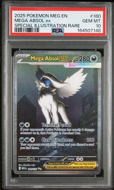 2025 Pokemon Mega Evolution Mega Absol ex 180 PSA 10