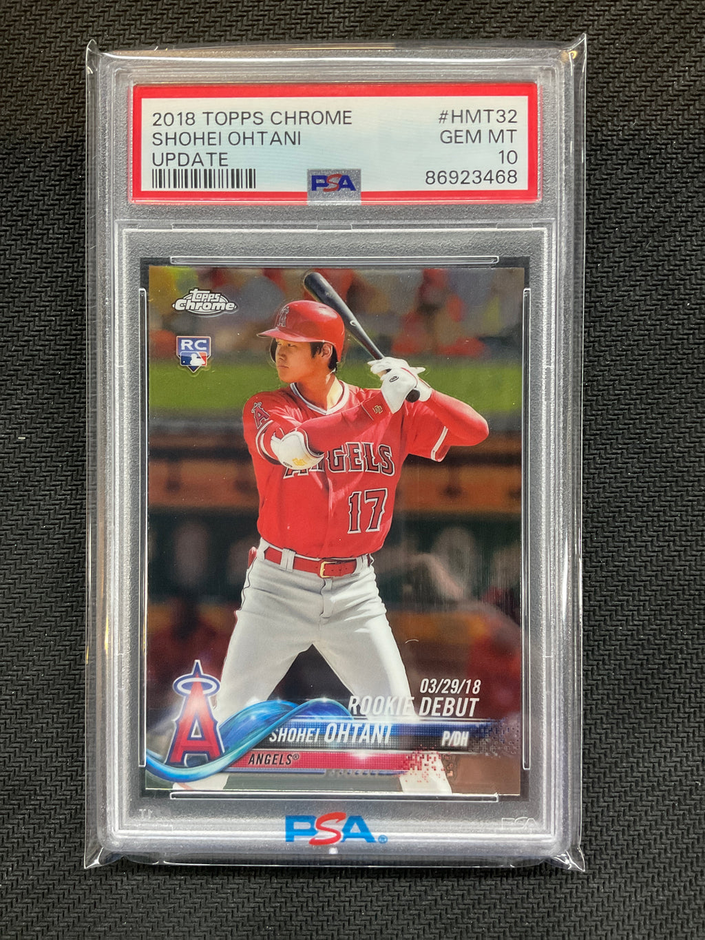 2018 Topps Chrome Update Shohei Ohtani PSA 10 468