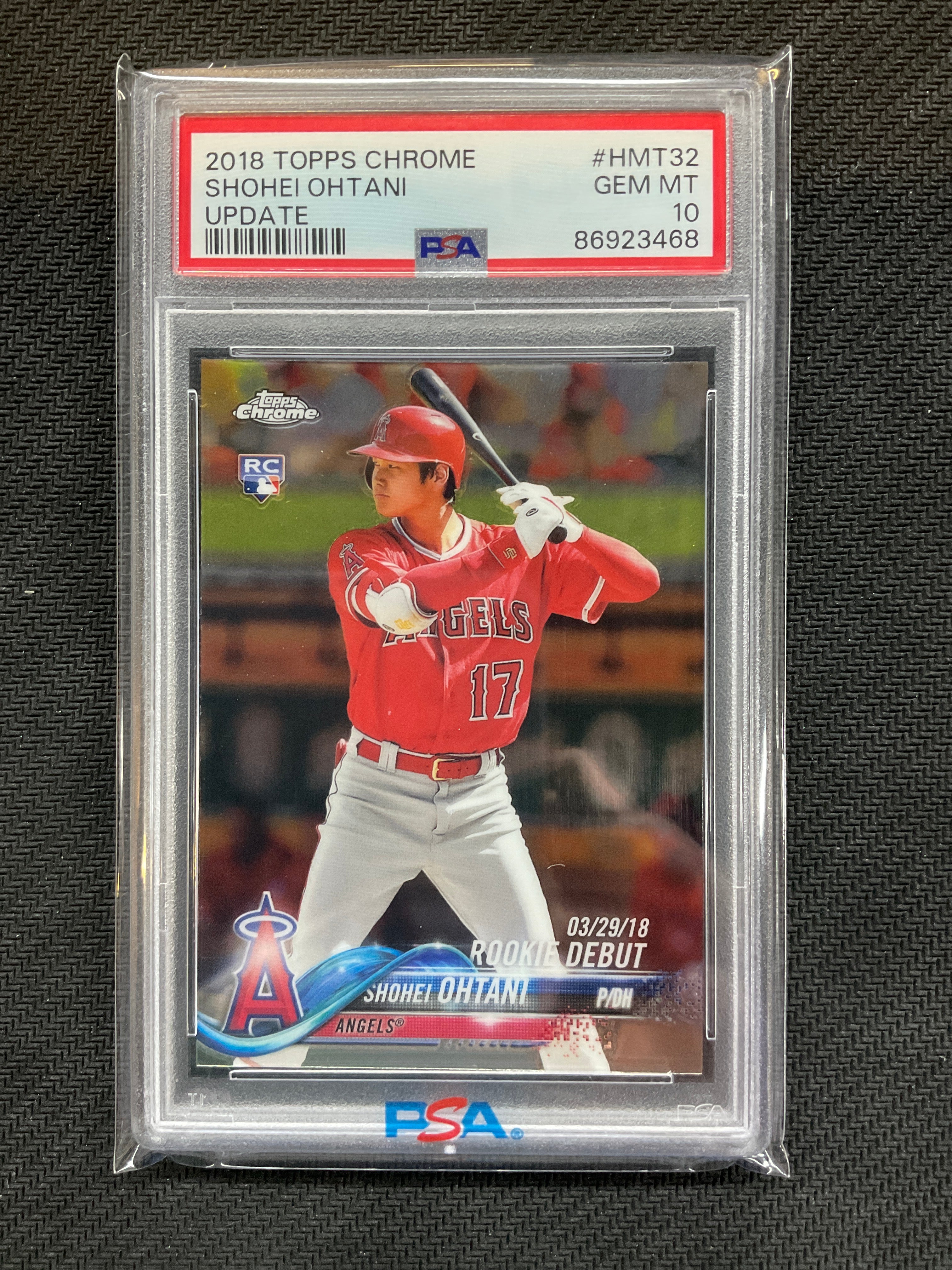 2018 Topps Chrome Update Shohei Ohtani PSA 10 468