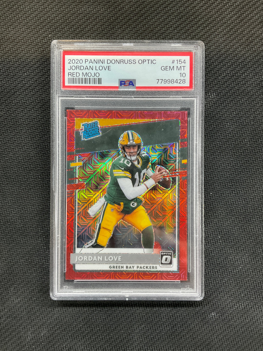 2020 Donruss Optic Jordan Love Red Mojo PSA 10 Rookie
